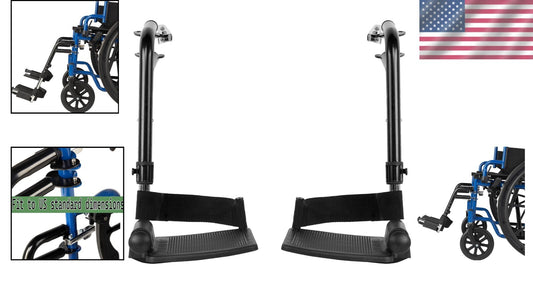 Universal Adjustable Legrests for Wheelchairs - Enhance Comfort and Support