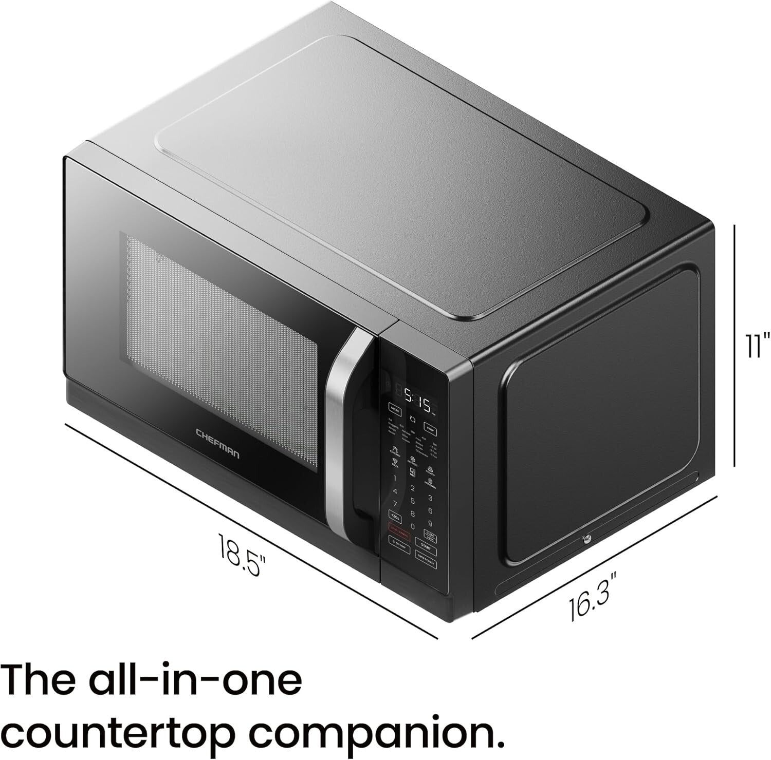Effortless Cooking with Eco-Friendly Countertop Convection Microwave - 6 Presets
