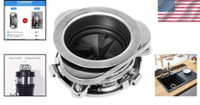 Load image into Gallery viewer, Premium Stainless Steel Sink Flange Kit with Rubber Splash Guard – Easy Install!