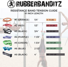 Load image into Gallery viewer, Premium Resistance Bands - Heavy Duty 60 lbs Tension for All Skill Levels