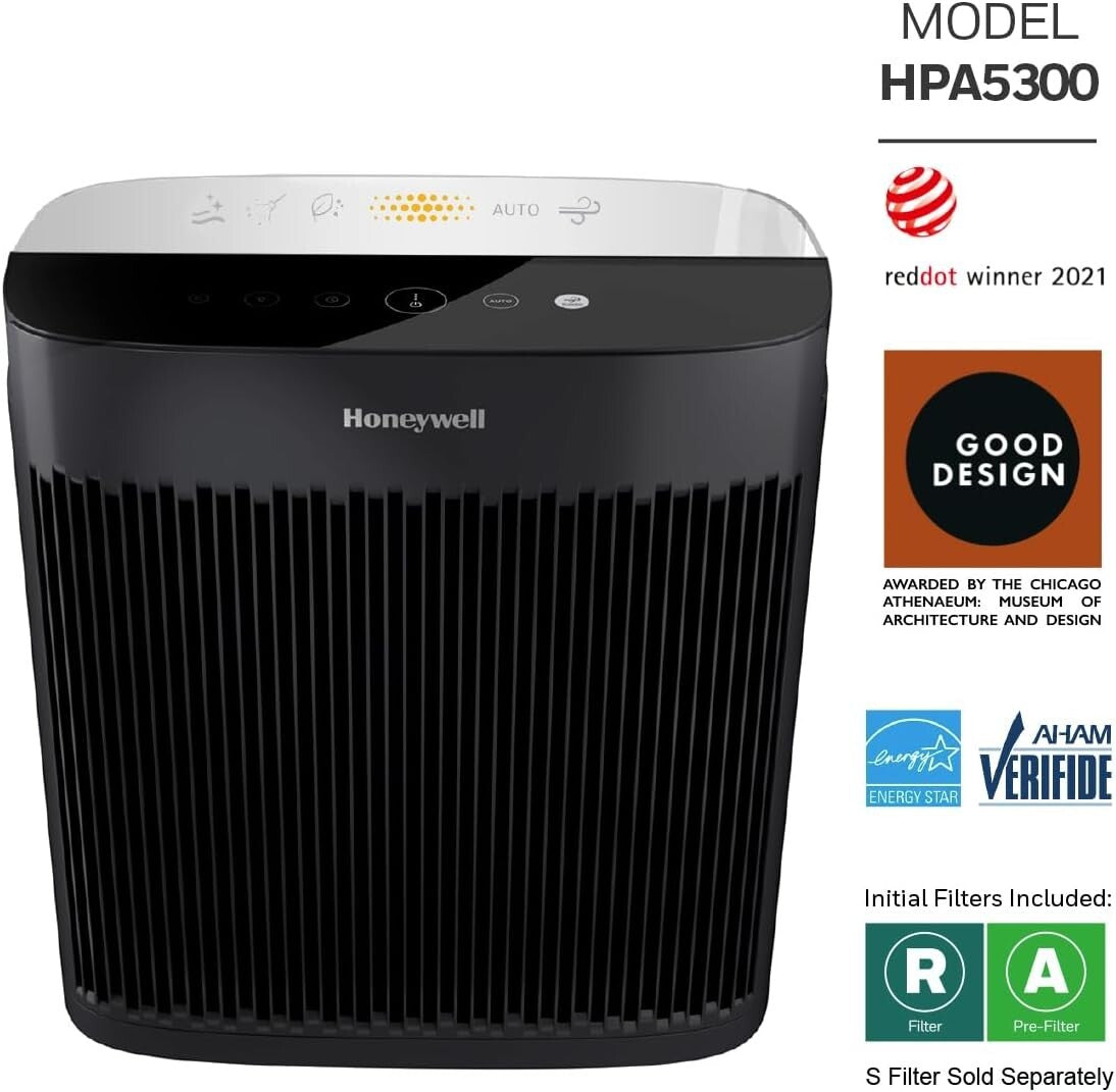 InSight Series HEPA Air Purifier for Extra-Large Rooms – 500 Sq Ft Coverage