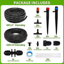 Load image into Gallery viewer, 240FT Drip Irrigation System - Automatic Watering Kit for Gardens &amp; Greenhouses