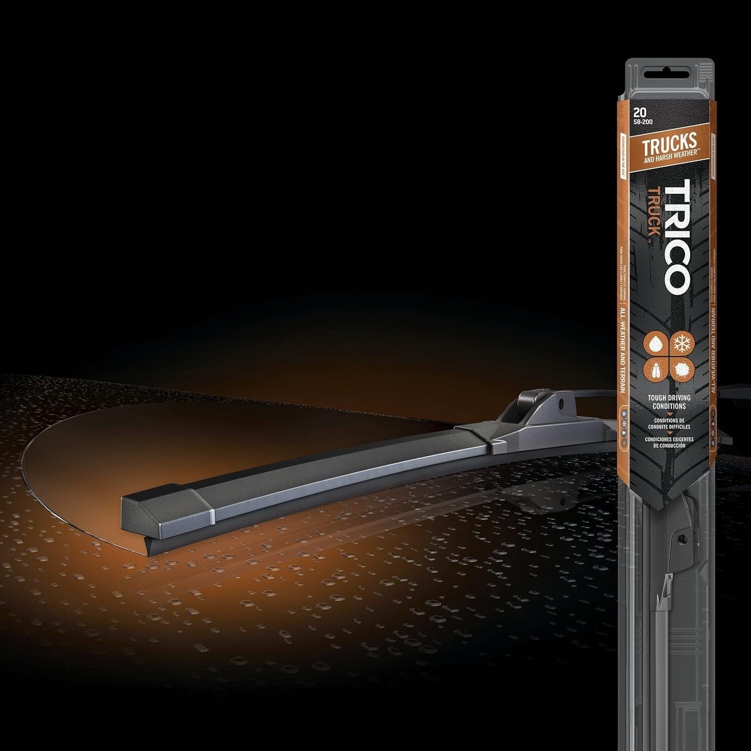 Durable 24-Inch Beam Wiper Blades - Perfect for Select Truck Models (2 Pack)