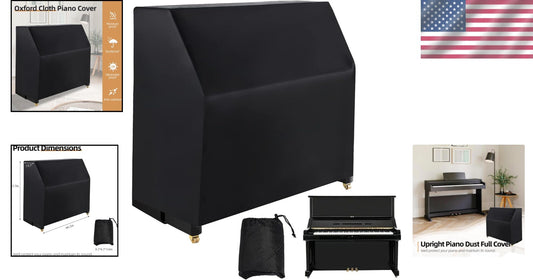 Portable Piano Dust Cover - Soft Velvet with Non-Scratch Surface & Elastic Fit