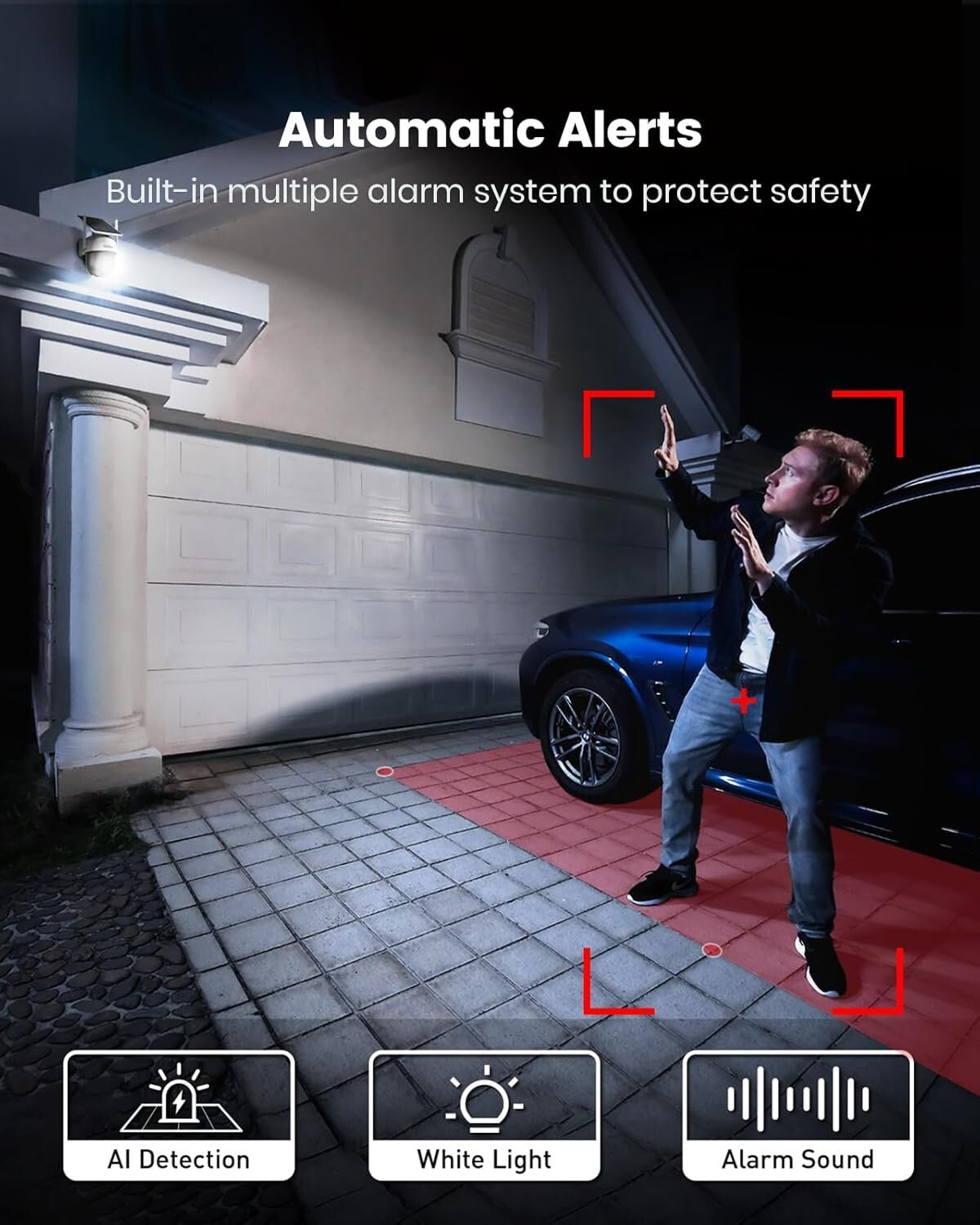 Eco-Friendly Solar Camera Security with 2K Night Vision - Wireless & Waterproof