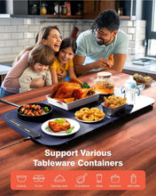 Load image into Gallery viewer, Silicone Electric Warming Tray with 7 Temp Settings - 27.55'' Food Warming Mat