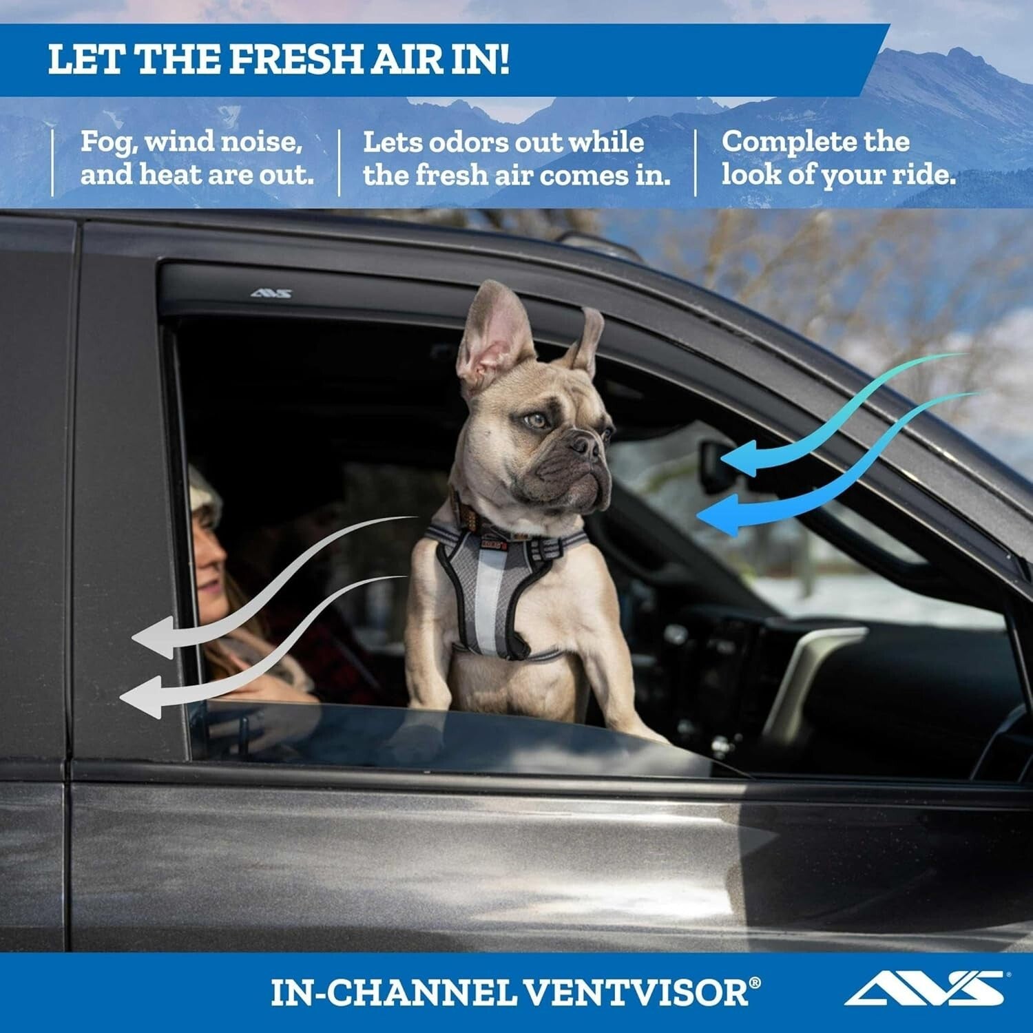 4-Piece In-Channel Window Deflectors for Chevy & GMC - Easy Install & Durable