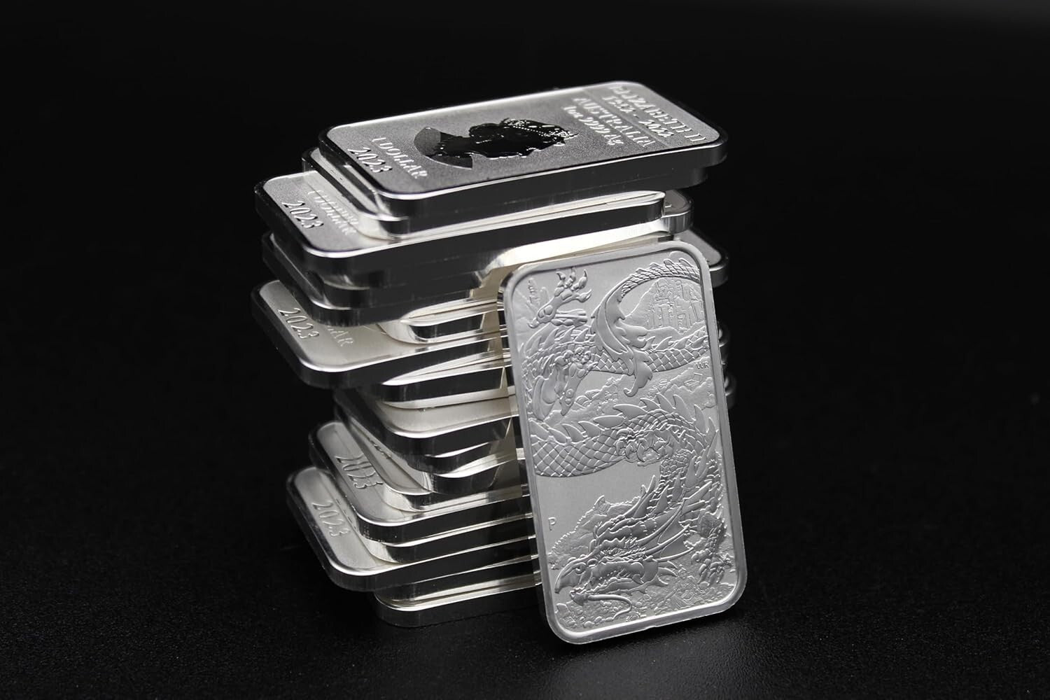 High Purity 99.99% Silver Dragon Series Bar - 1 oz Coin with Certification