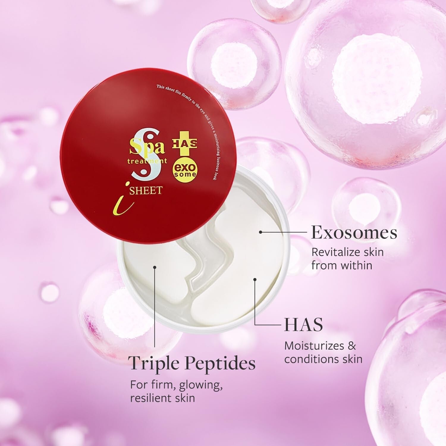 Hydrating Eye Masks with Collagen & Hyaluronic Acid - 30 Pairs of Luxury Care