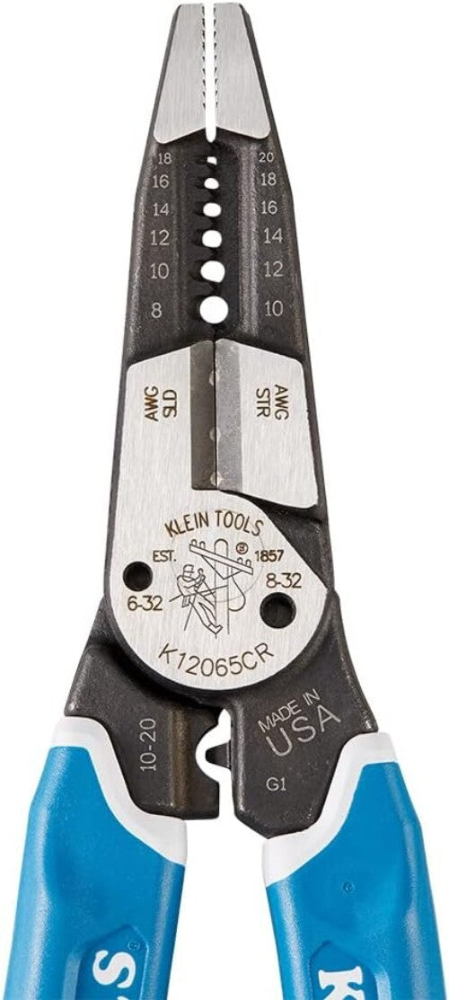 Versatile Wire Stripper, Cutter & Crimper Tool for 8-20 AWG Wire - Made in USA