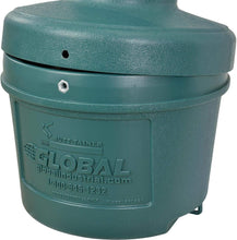 Load image into Gallery viewer, Sleek Green 11" Diameter Outdoor Cigarette Receptacle with Restrictive Opening