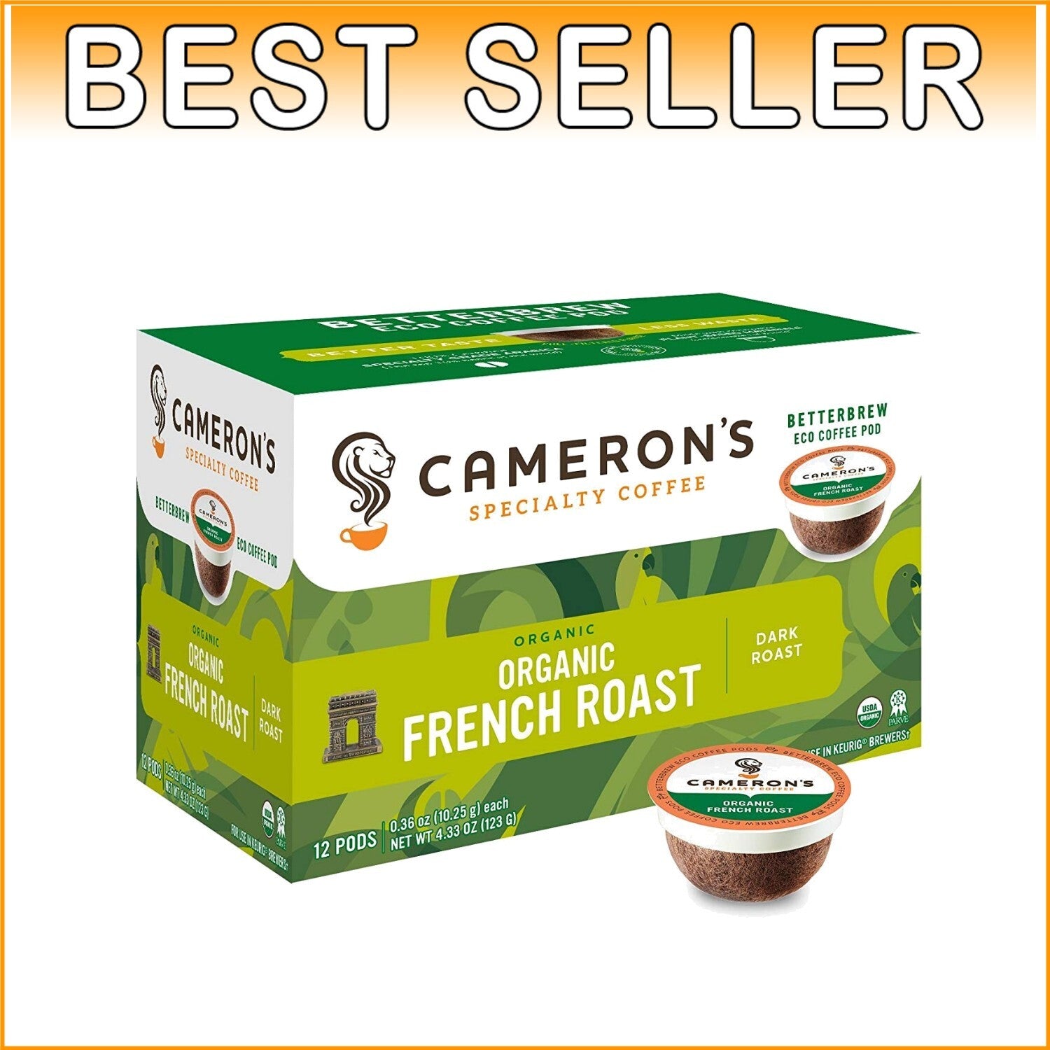 Artisan Organic French Roast Coffee Pods - Smooth & Rich Flavor, Perfect at Home