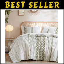 Load image into Gallery viewer, Luxury King Size Comforter Set - 3 Piece Cotton Bedding with Matching Shams