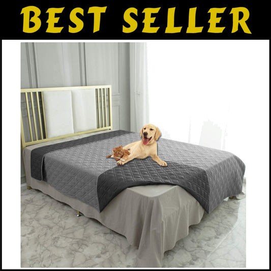 Elegant Microfiber Pet Blanket for Furniture - Waterproof and Reversible Design