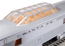 Load image into Gallery viewer, Santa Fe O Gauge Add-On Vista Dome Car - Silver &amp; Gray Detail, Collectible