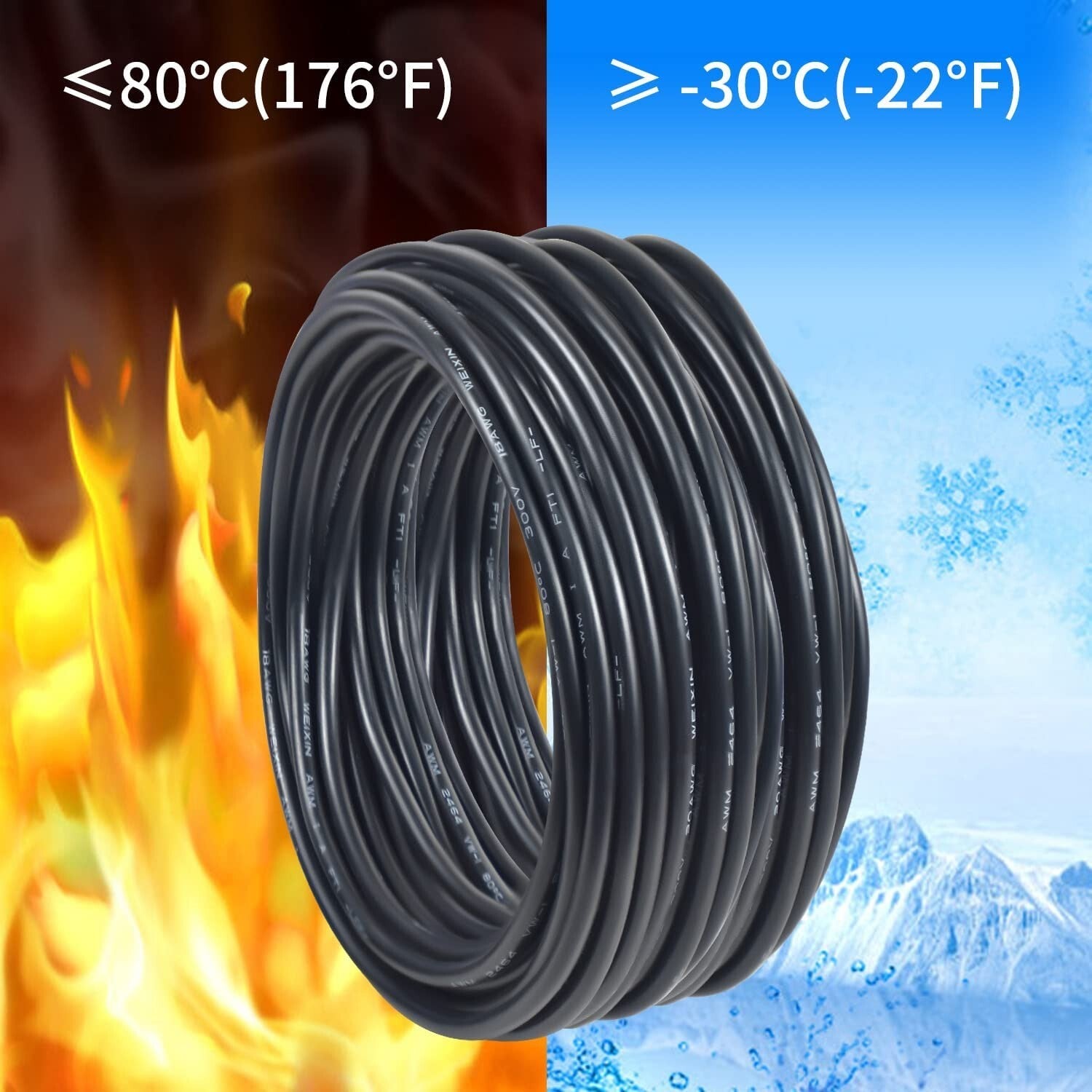 Durable Tinned Copper Wire 18 Gauge - 100FT PVC Insulated for LED & Marine Use