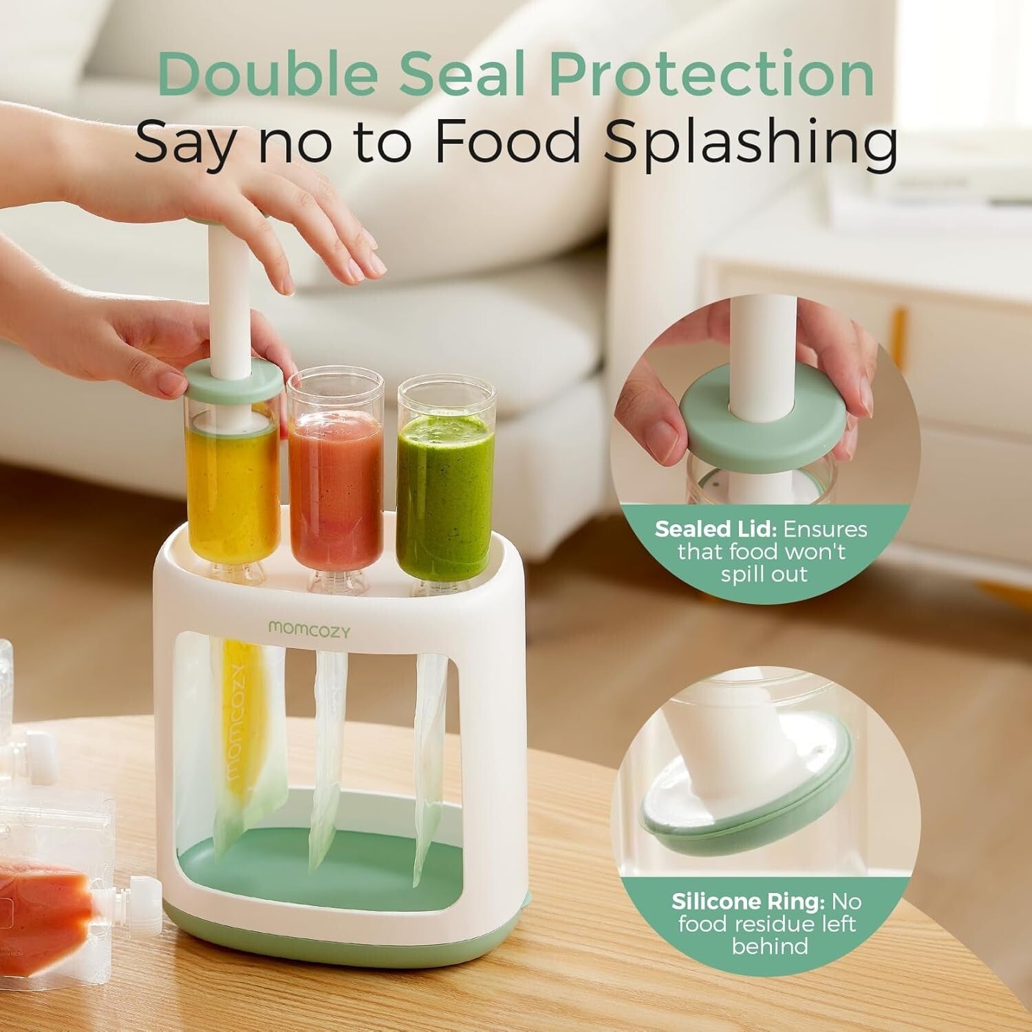 Dishwasher Safe Squeeze Station & Reusable Pouches for Toddlers' Purees