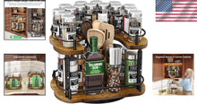 Load image into Gallery viewer, Revolving Lazy Susan Spice Rack with Adjustable Height - Perfect for Cabinets