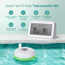 Load image into Gallery viewer, Advanced Waterproof WiFi Pool Thermometer with Accurate Sensor for Smart Pools