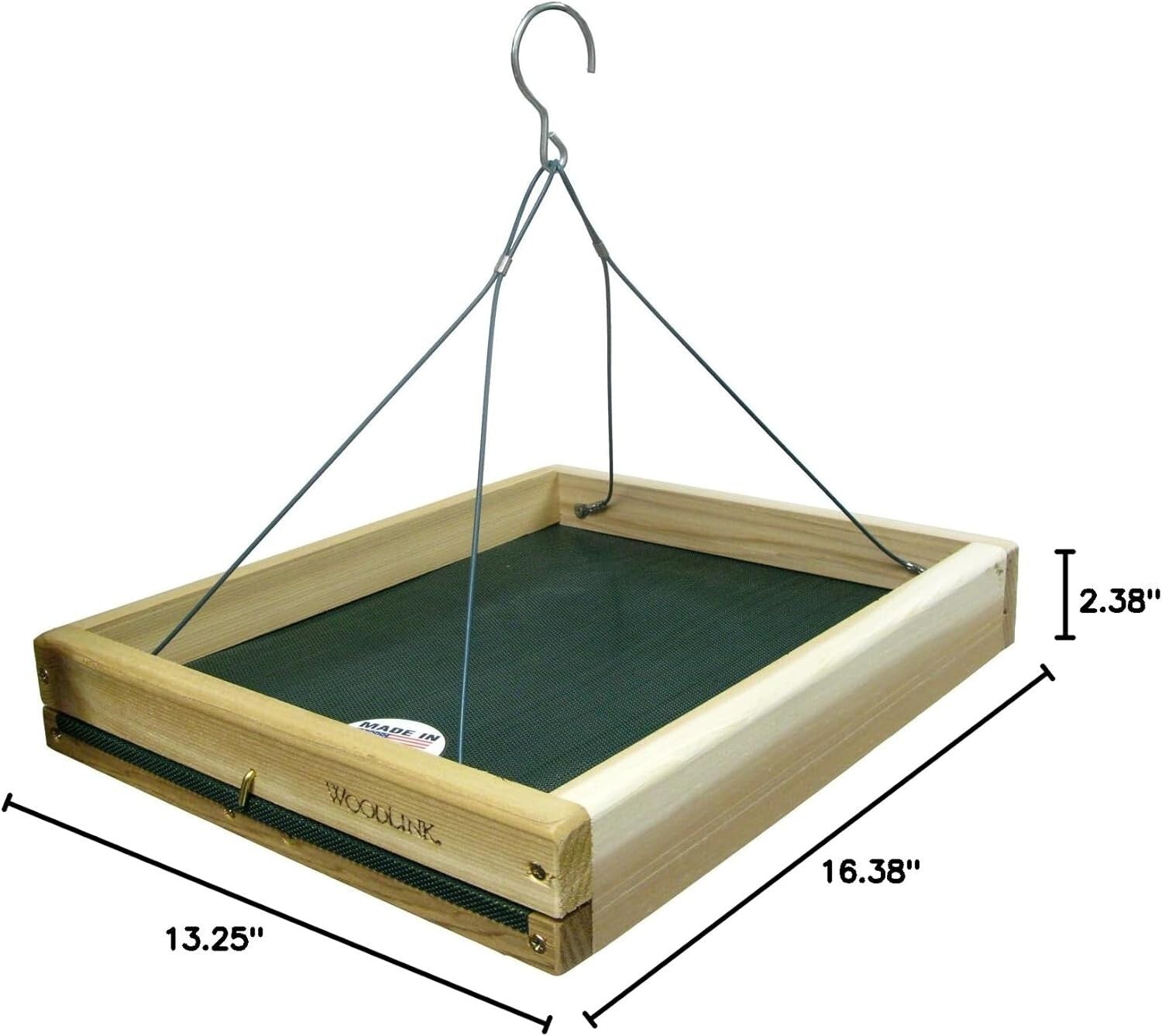 Elegant Weatherproof Cedar Bird Feeder - 3 in 1 Functionality for Backyard Birds