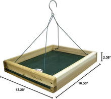 Load image into Gallery viewer, Elegant Weatherproof Cedar Bird Feeder - 3 in 1 Functionality for Backyard Birds