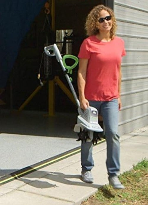 7.5-Inch Corded Electric Tiller with Ergonomic Grip - Hassle-Free Gardening