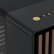 Load image into Gallery viewer, Stylish North Charcoal Black Tempered Glass Case - Customizable &amp; Efficient