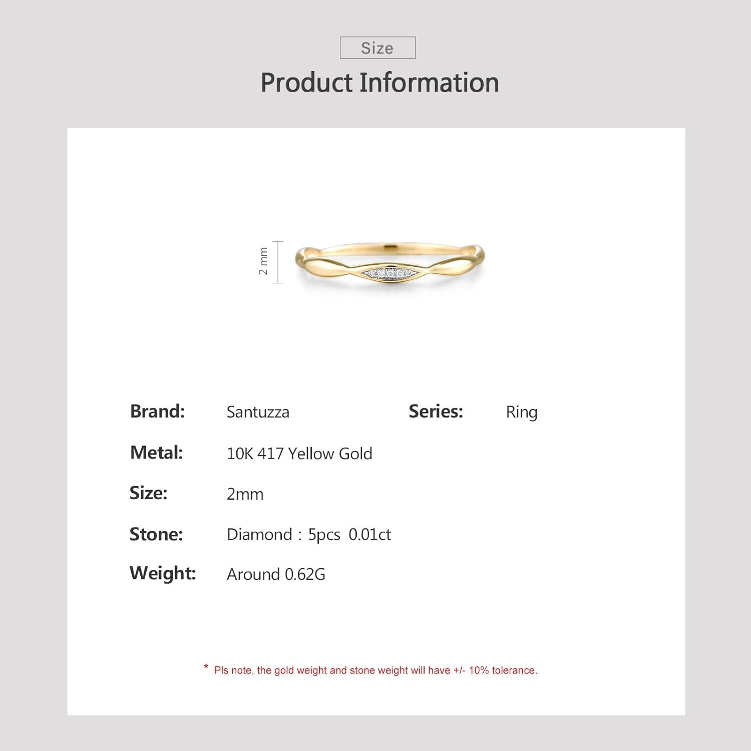 Quality 10K Gold Twisted Stacking Ring with Sparkling Diamond – Women’s Jewelry