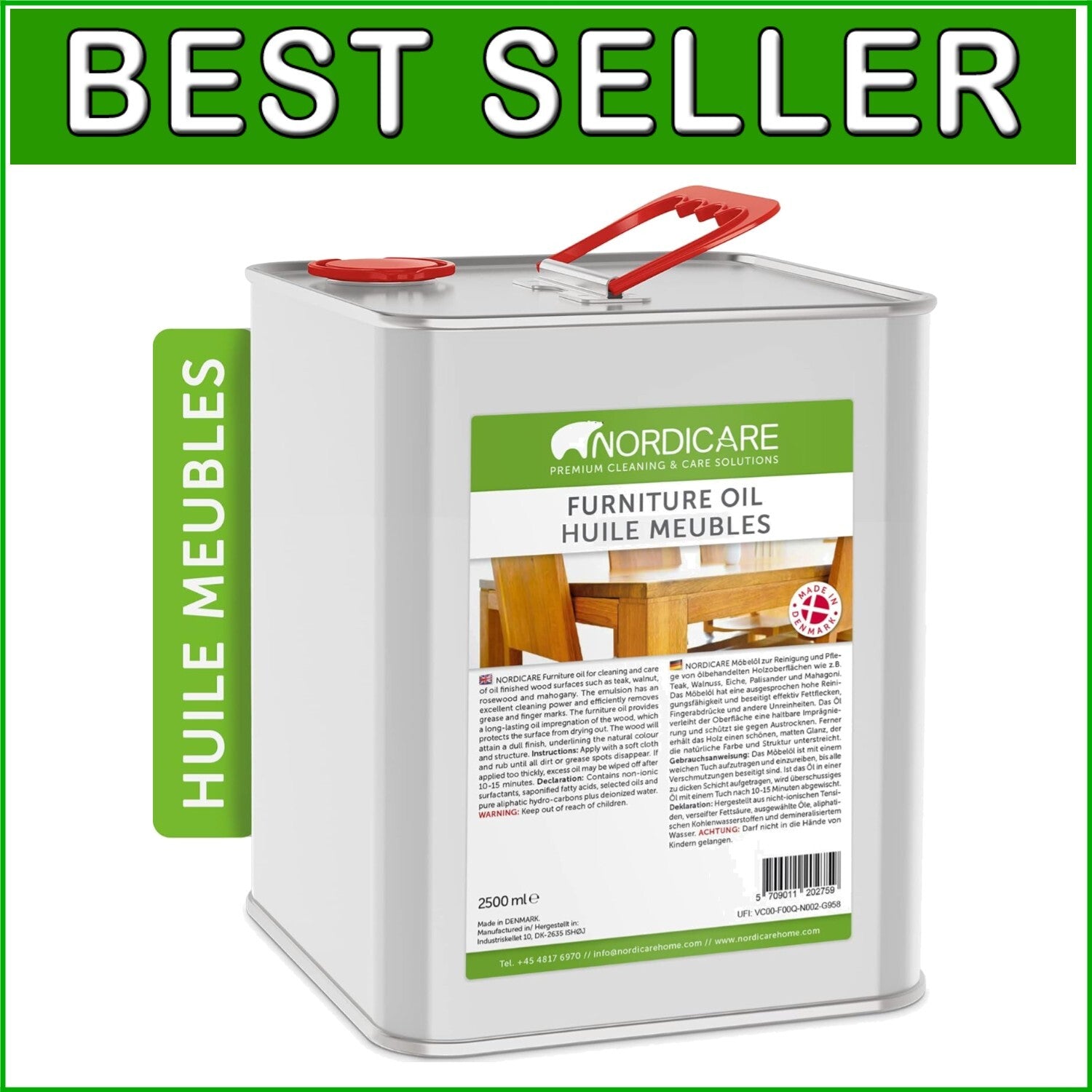 Danish Emulsified Wood Oil - A Natural Solution for Teak, Oak & Walnut Furniture