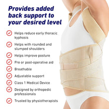 Load image into Gallery viewer, Class 1 Medical Dorsolumbar Brace - Adjustable Back Support for Kyphosis