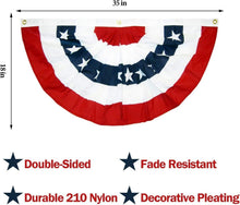 Load image into Gallery viewer, Durable 20PCS American Flag Bunting Set - Fade-Resistant Flags for 4th of July
