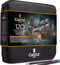 Load image into Gallery viewer, Intensely Pigmented Colored Pencils - 120 Count with Easy Selection Pouch