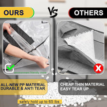 Load image into Gallery viewer, Heavy-Duty Zippered Moving Bags - 2 Pack Clear Totes for Efficient Organization