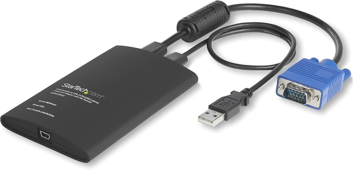 Multifunctional Portable KVM Adapter - USB & VGA for Effective Maintenance