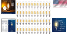 Load image into Gallery viewer, Vibrant 48 Pack of Flicker-Free Dimmable LED Bulbs - Ideal for Indoor Lighting