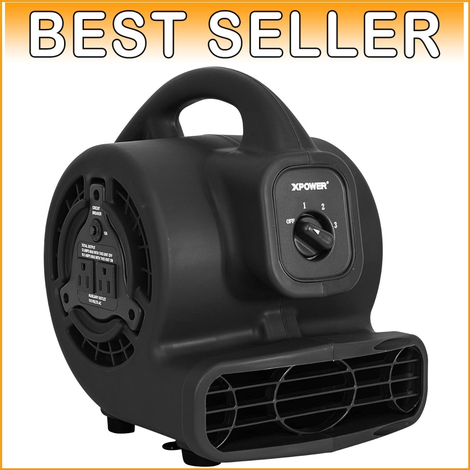 Energy-Efficient 600 CFM Air Mover - Ideal for Fast Drying & Air Circulation