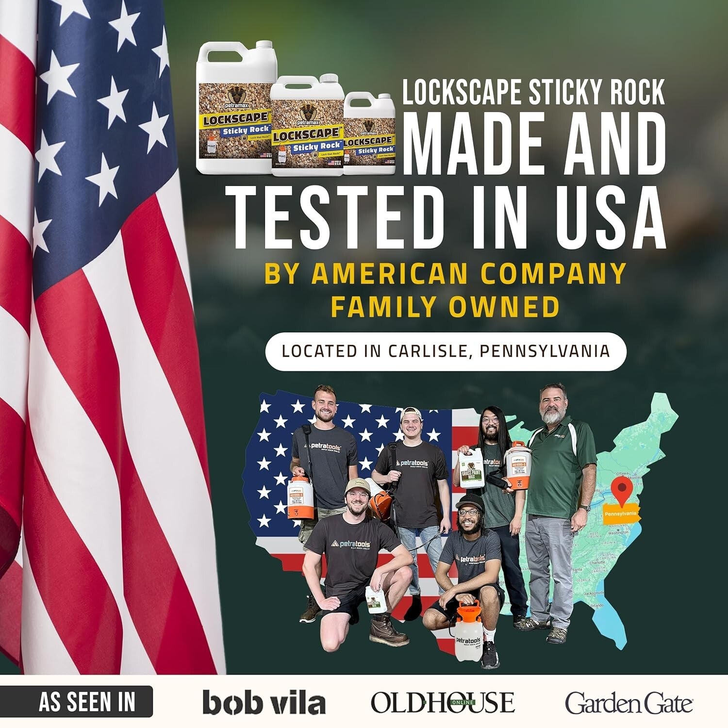 64oz Lockdown Landscaping Glue - Strong Bond & Easy Application for DIY Projects