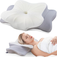 Load image into Gallery viewer, Queen Size Contour Memory Foam Pillow - Breathable Cover for Perfect Sleep