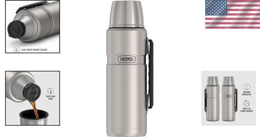 Stainless King 40oz Vacuum Beverage Bottle - Ideal for Family Camping & Travel