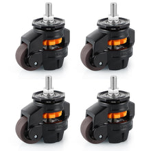 Load image into Gallery viewer, Adjustable Stem Leveling Casters - 4 Pcs for Industrial Equipment &amp; Workbench