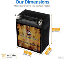 Load image into Gallery viewer, Universal Fit 12V AGM Battery - 14Ah, Reliable Power for Snowmobiles and Bikes