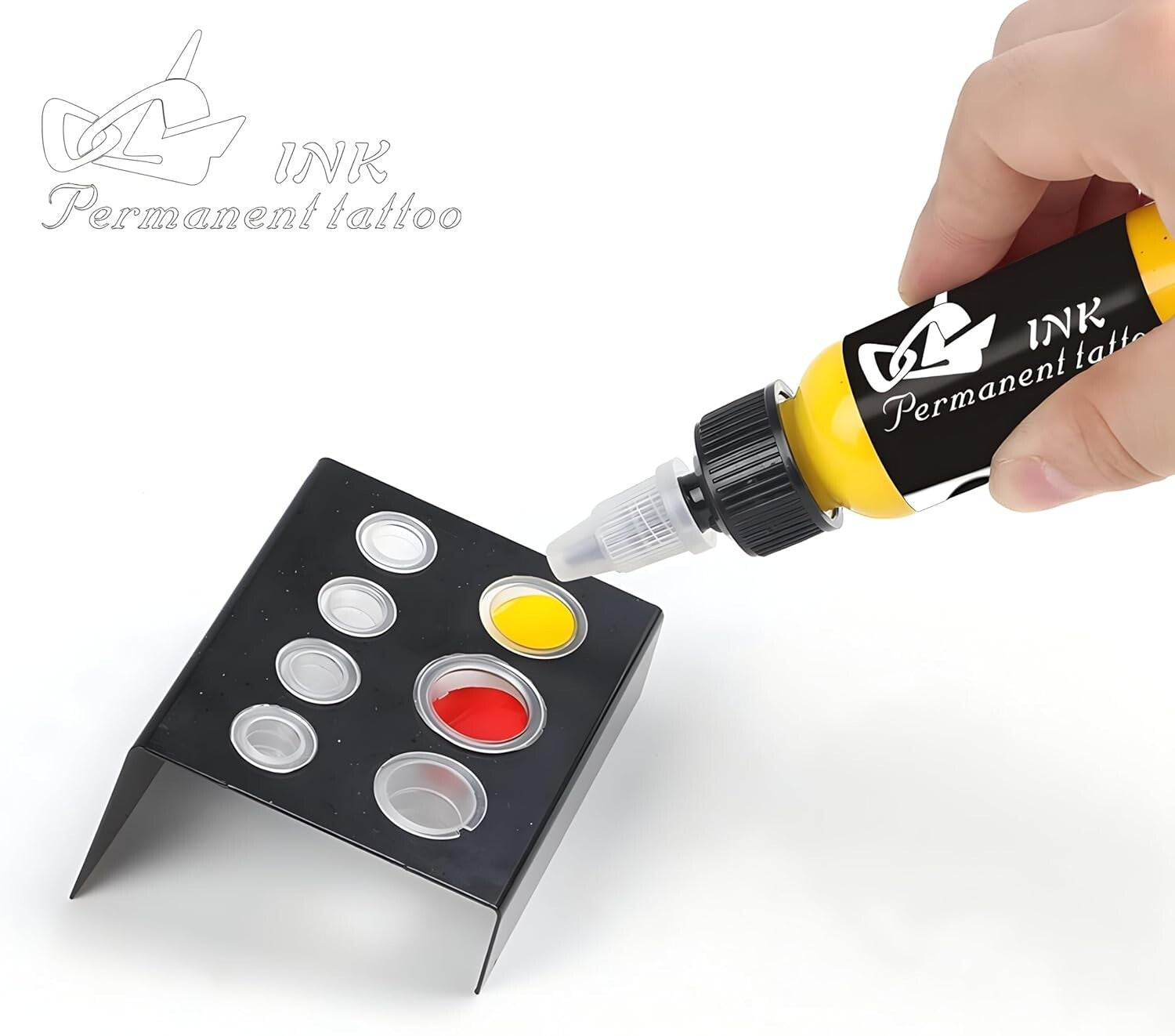 Professional Tattoo Ink Pigment Kit - 14 Colors, 1 fl oz Bottles for Skin Art