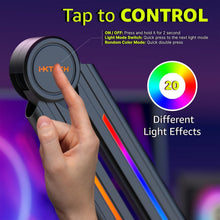 Load image into Gallery viewer, Stainless Steel RGB Adjustable Mic Boom Arm for Professional Streaming Setups