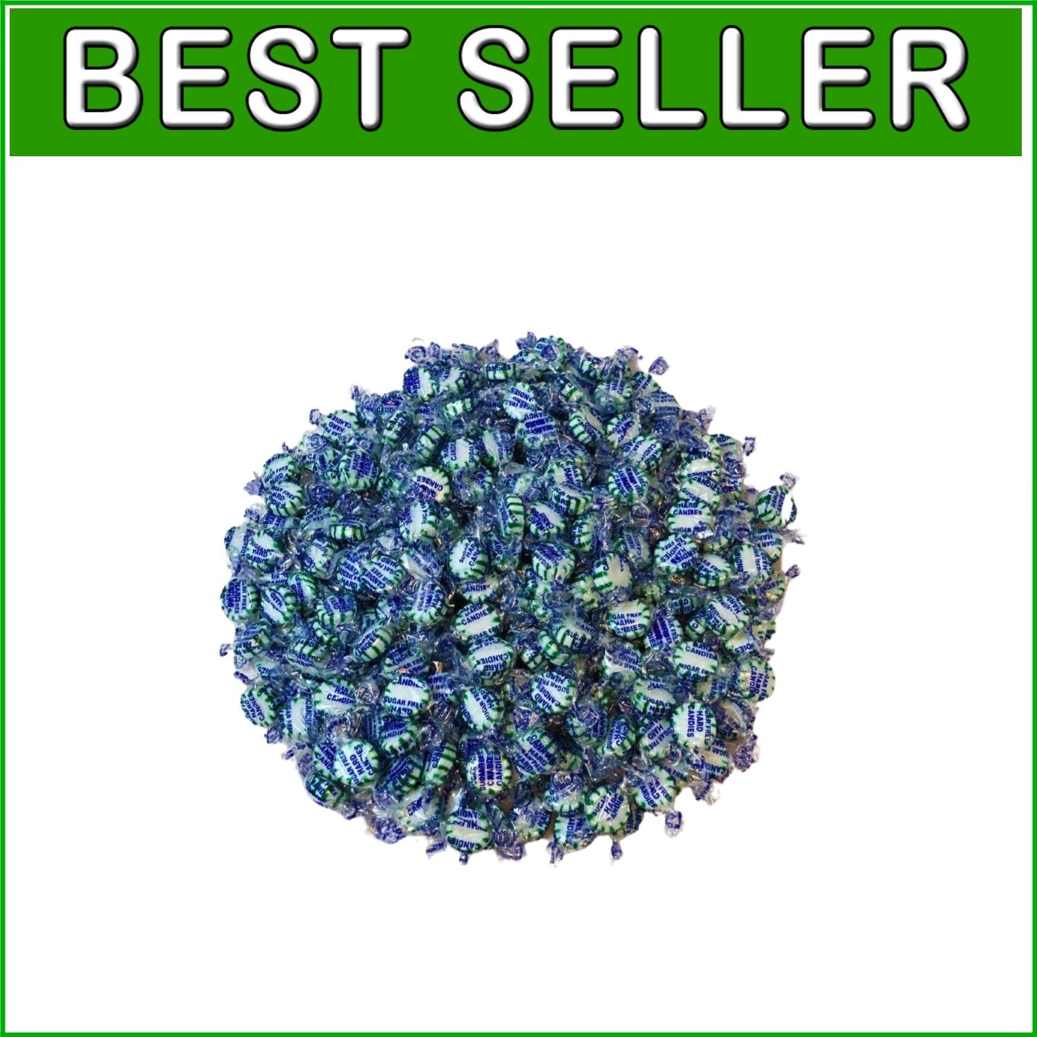 Delightful Sugar-Free Spearmint Mints, 3 lb Bag – Festive Treats for All Seasons