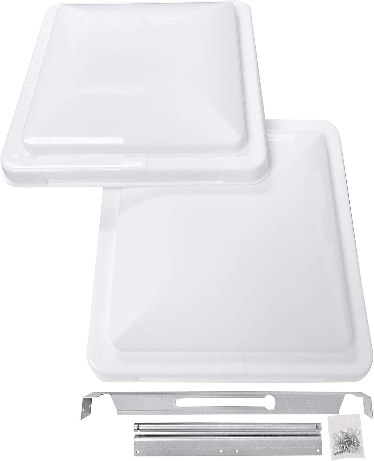 Enhance Ventilation with 14" Universal RV Roof Vent Cover - Two Durable Units