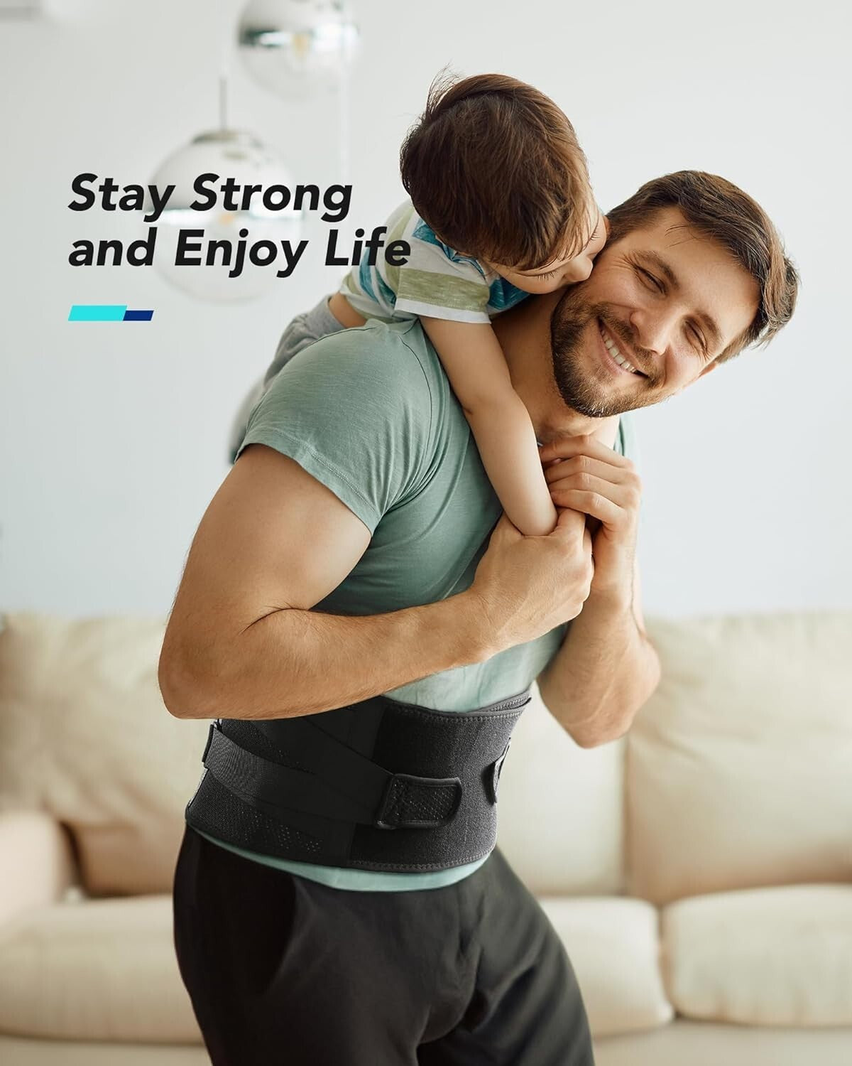 Ultra-Light Ergonomic Back Brace XL - Breathable Support for Heavy Lifting