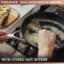 Load image into Gallery viewer, Durable Nonstick 5-Quart Saute Pan with Tempered Glass Lid -Elegant Black Finish