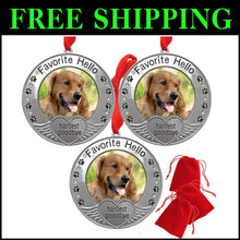 Load image into Gallery viewer, Heartfelt Pet Remembrance Ornaments with Photo Frame - Gift Bag Included