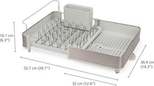 Load image into Gallery viewer, Adjustable Dish Drying Rack with Swivel Draining Spout and Cutlery Organizer