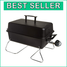Load image into Gallery viewer, Portable 1-Burner Propane Grill - Stainless Steel Outdoor Cooking Solution